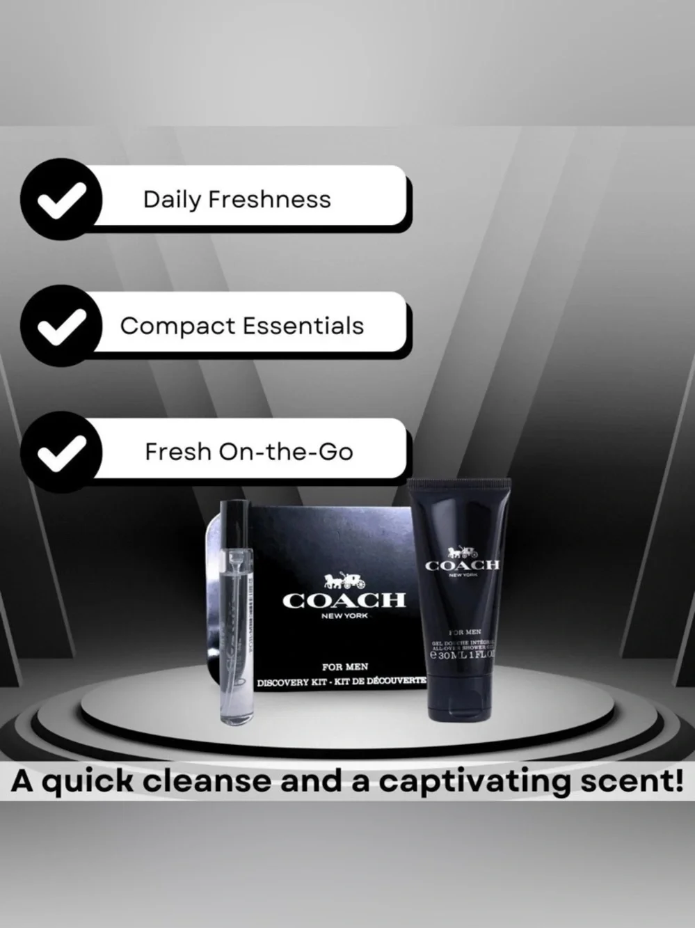Coach mens cologne set